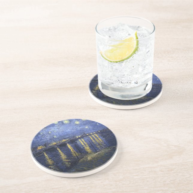 Starry Night by van Gogh Coaster (Side)