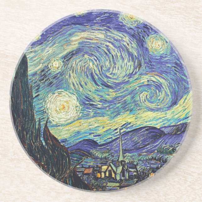 Starry Night by van Gogh Coaster (Front)