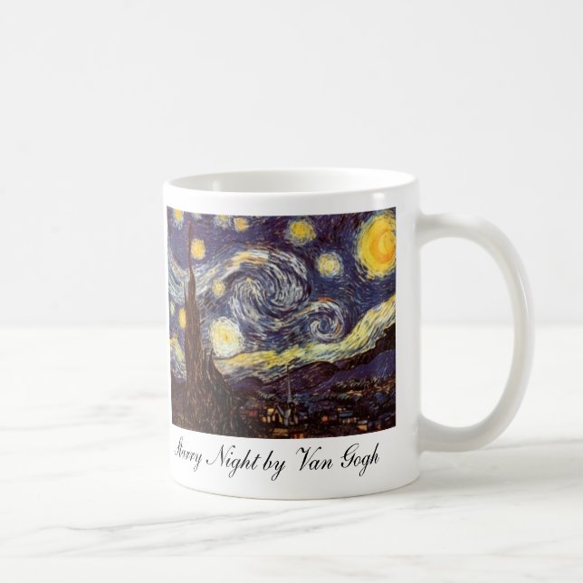 Starry Night by Van Gogh Coffee Mug (Right)