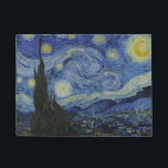 "Starry Night" by Van Gogh Doormat<br><div class="desc">This design features a very high resolution unaltered and unedited reproduction of Van Gogh's famous "Starry Night" painting.</div>