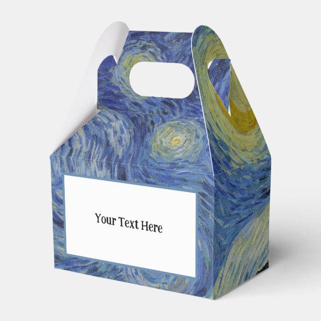 "Starry Night" by Van Gogh Favour Box (Front Side)