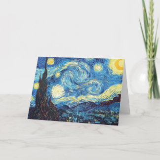 Starry Night by Van Gogh, Fine Art, Card
