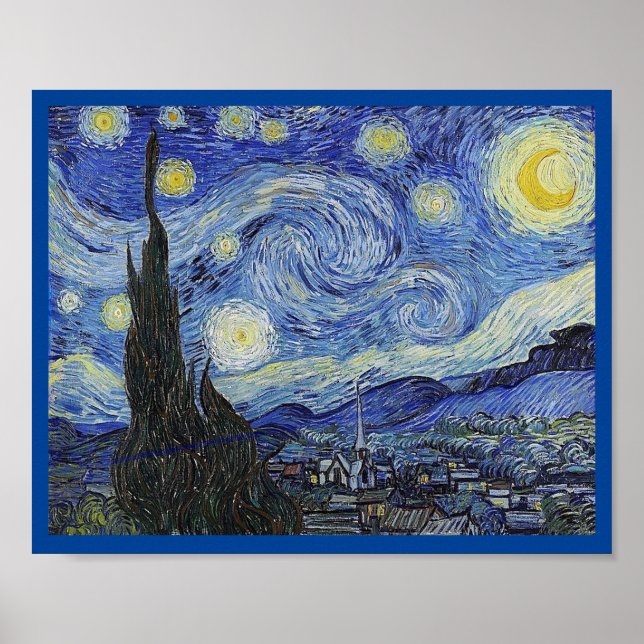Starry Night by Van Gogh, Fine Art, Poster (Front)