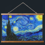 Starry Night by Van Gogh Fine Art Poster Print Hanging Tapestry<br><div class="desc">Vincent van Gogh - Starry Night painted at St Remy,  France in 1889 Fine Art Print. This image has been digitally enhanced to restore the original bold,  bright colours - a perfect gift for any art lover!</div>