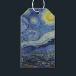"Starry Night" by Van Gogh Gift Tags<br><div class="desc">This design features a very high resolution unaltered and unedited reproduction of Van Gogh's famous "Starry Night" painting.</div>