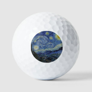 "Starry Night" by Van Gogh Golf Balls