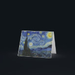 "Starry Night" by Van Gogh Holiday Card<br><div class="desc">This design features a very high resolution unaltered and unedited reproduction of Van Gogh's famous "Starry Night" painting.</div>