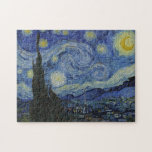 "Starry Night" by Van Gogh Jigsaw Puzzle<br><div class="desc">This design features a very high resolution unaltered and unedited reproduction of Van Gogh's famous "Starry Night" painting.</div>