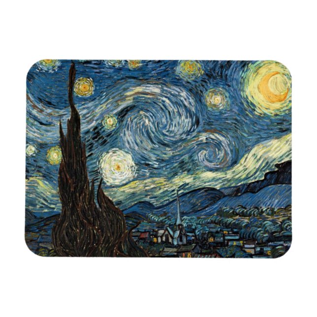 Starry Night by Van Gogh Magnet (Horizontal)