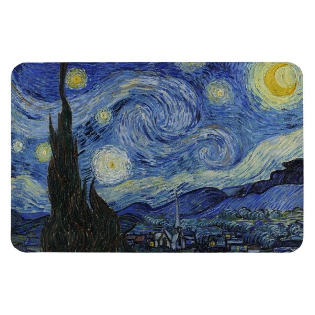 "Starry Night" by Van Gogh Magnet (Horizontal)