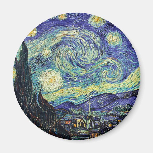 Starry Night by van Gogh Magnet (Front)