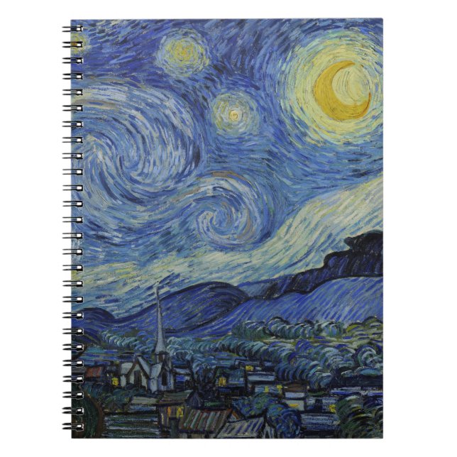 "Starry Night" by Van Gogh Notebook (Front)