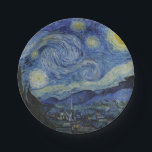 "Starry Night" by Van Gogh Paper Plate<br><div class="desc">This design features a very high resolution unaltered and unedited reproduction of Van Gogh's famous "Starry Night" painting.</div>