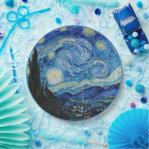 Starry Night by van Gogh Paper Plates