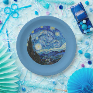Starry Night by van Gogh Paper Plates