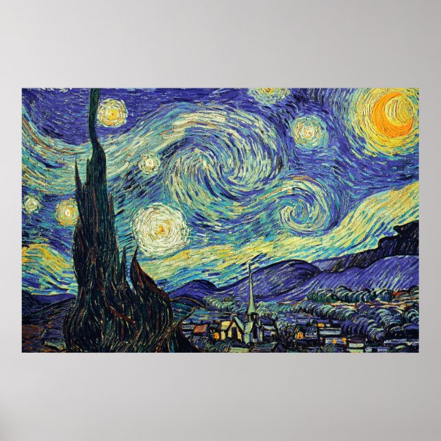Starry Night by van Gogh Poster (Front)