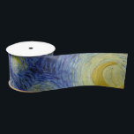 "Starry Night" by Van Gogh Satin Ribbon<br><div class="desc">This design features a very high resolution unaltered and unedited reproduction of Van Gogh's famous "Starry Night" painting.</div>
