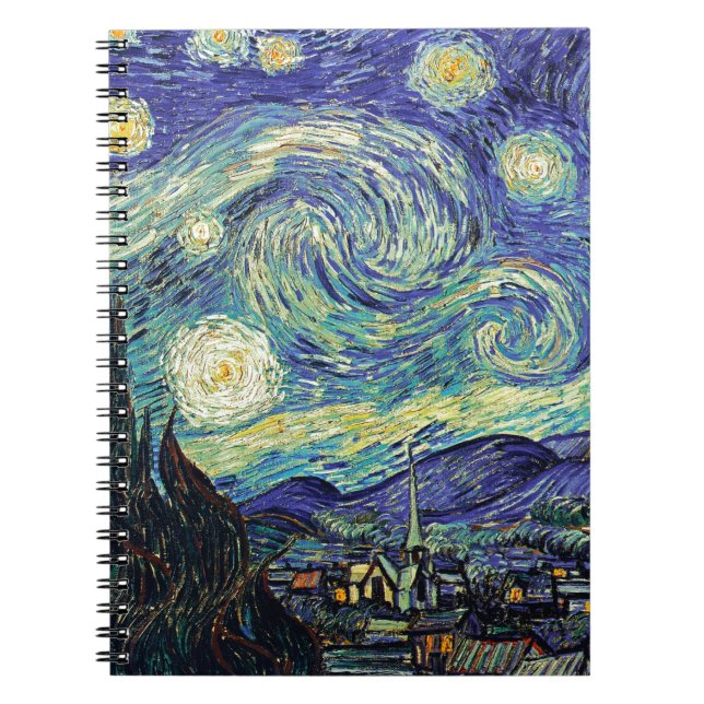 Starry Night by van Gogh Spiral Notebook (Front)