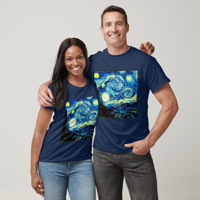 Starry Night by Van Gogh, T-Shirt (Unisex)