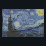 "Starry Night" by Van Gogh Tea Towel<br><div class="desc">This design features a very high resolution unaltered and unedited reproduction of Van Gogh's famous "Starry Night" painting.</div>