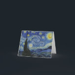 "Starry Night" by Van Gogh Thank You Card<br><div class="desc">This design features a very high resolution unaltered and unedited reproduction of Van Gogh's famous "Starry Night" painting.</div>
