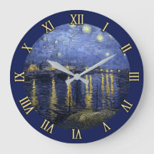 Starry Night by van Gogh Wall Clock