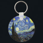 Starry Night By Vincent Van Gogh 1889 Key Ring<br><div class="desc">To the best of my knowledge these images are in public domain and believed to be free to use without restriction in the US. 
 Please contact me if you discover that any of these images are not in Public Domain.</div>