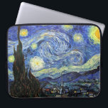 Starry Night By Vincent Van Gogh 1889 Laptop Sleeve<br><div class="desc">To the best of my knowledge these images are in public domain and believed to be free to use without restriction in the US.
Please contact me if you discover that any of these images are not in Public Domain.</div>