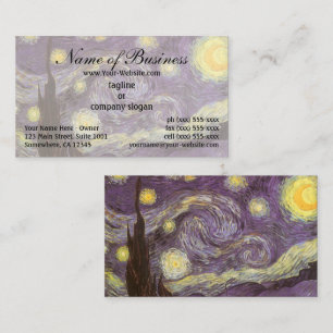 Starry Night by Vincent van Gogh Business Card