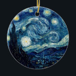 Starry Night By Vincent Van Gogh Ceramic Tree Decoration<br><div class="desc">Starry Night By Vincent Van Gogh</div>