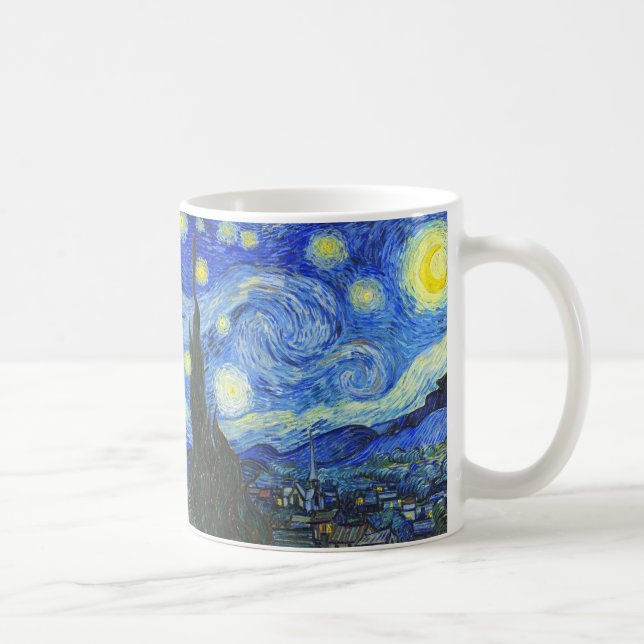 Starry Night by Vincent van Gogh Coffee Mug (Right)