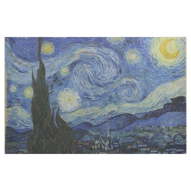 Starry Night by Vincent Van Gogh Fabric (Yard)