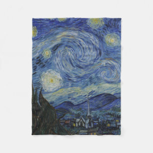 Starry Night by Vincent Van Gogh Fleece Blanket