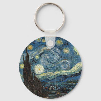 Starry Night by Vincent Van Gogh Key Ring