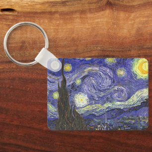 Starry Night by Vincent van Gogh Key Ring