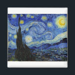 Starry Night by Vincent Van Gogh Magnet<br><div class="desc">Starry Night by Vincent Van Gogh painting master masterpiece art fine impressionism painting vibrant colour beautiful nice quality landscape scenery art post decoration</div>
