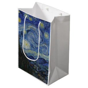 Starry Night by Vincent Van Gogh Medium Gift Bag