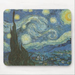 Starry Night by Vincent Van Gogh Mouse Pad<br><div class="desc">Vincent Van Gogh's Starry Night. 1889 Oil on Canvas. Museum of Modern Art,  New York City</div>