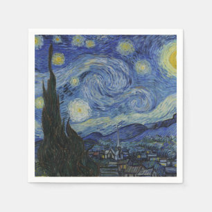 Starry Night by Vincent Van Gogh Napkin
