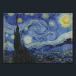 Starry Night by Vincent van Gogh Photo Print<br><div class="desc">Vincent Willem van Gogh was a Post-Impressionist painter of Dutch origin whose work—noteable for its rough beauty, emotional honesty, and bold colour—had a far-reaching influence on 20th-century art. After years of painful anxiety and frequent bouts of mental illness, he died aged 37 from a gunshot wound, generally accepted to be...</div>