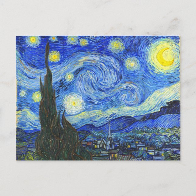 Starry Night by Vincent van Gogh Postcard (Front)