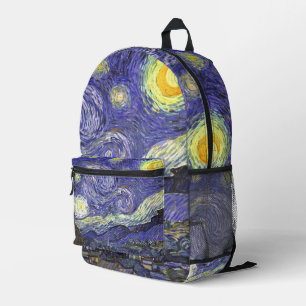 Starry Night by Vincent van Gogh Printed Backpack