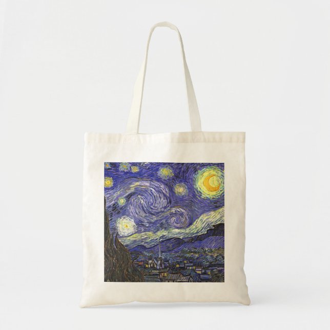 Starry Night by Vincent van Gogh Tote Bag (Front)