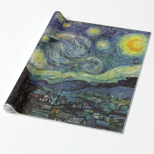Starry Night by Vincent van Gogh. Wrapping Paper