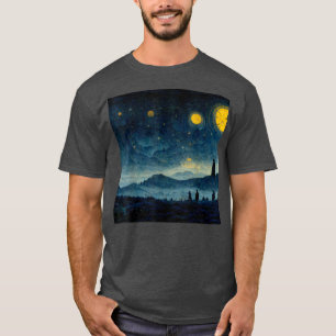 Starry Night Caspar David Friedrich  T-Shirt
