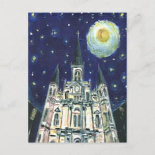 Starry Night Cathedral Postcard
