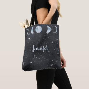 Starry Night Celestial Personalised Wedding Tote Bag