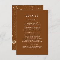 Starry Night Celestial Wedding Details