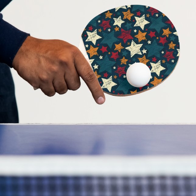 Starry Night Chaos Ping Pong Paddle (Insitu)