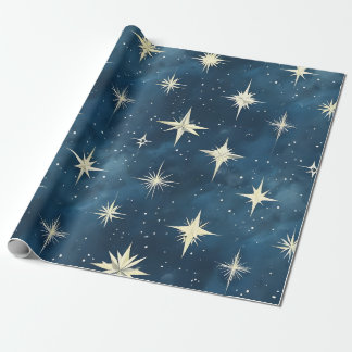 Starry Night Christmas Wrapping Paper 
